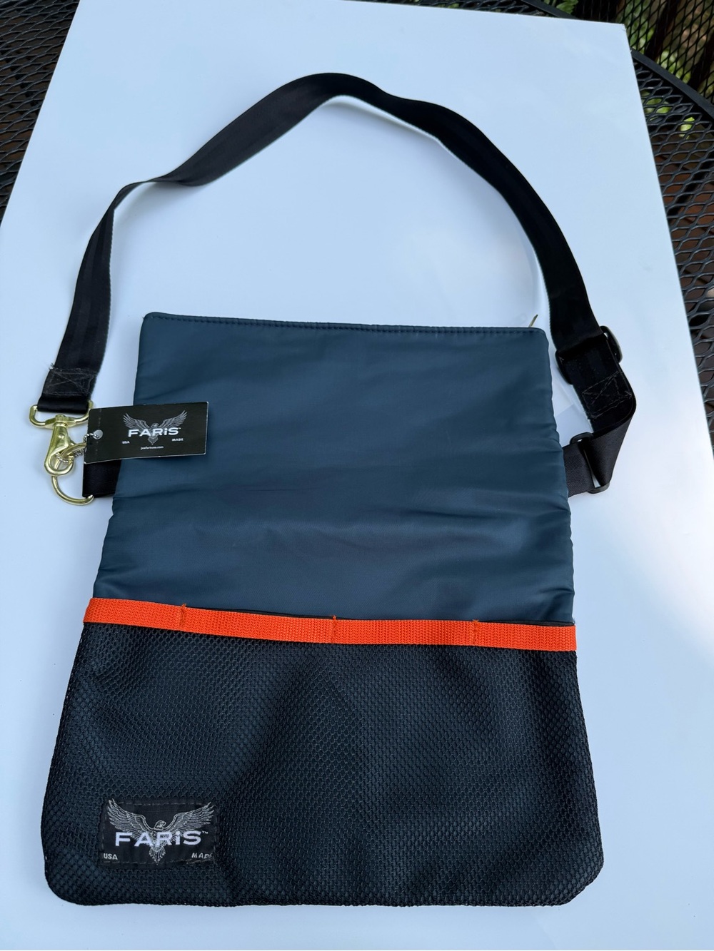 Joe Faris for Sugarbash NWT messenger/crossbody fold-over bag